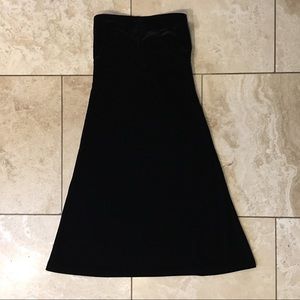 Black Velvet Strapless Betsey Johnson Dress